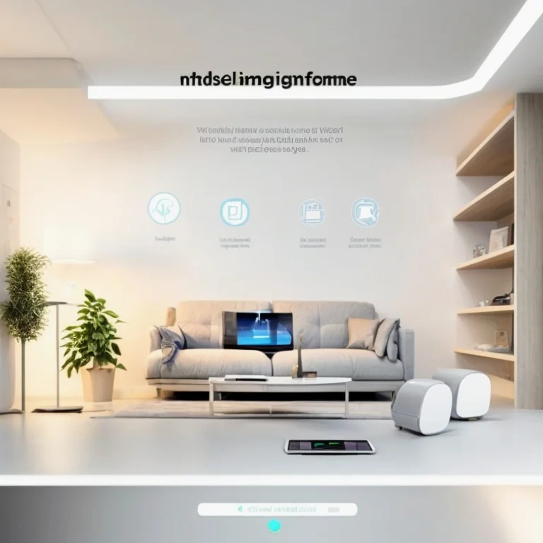 インテリジェントホームのリビングルーム